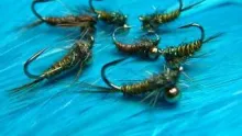 Video thumb for Olive Pheasant Tail Upright Nymph